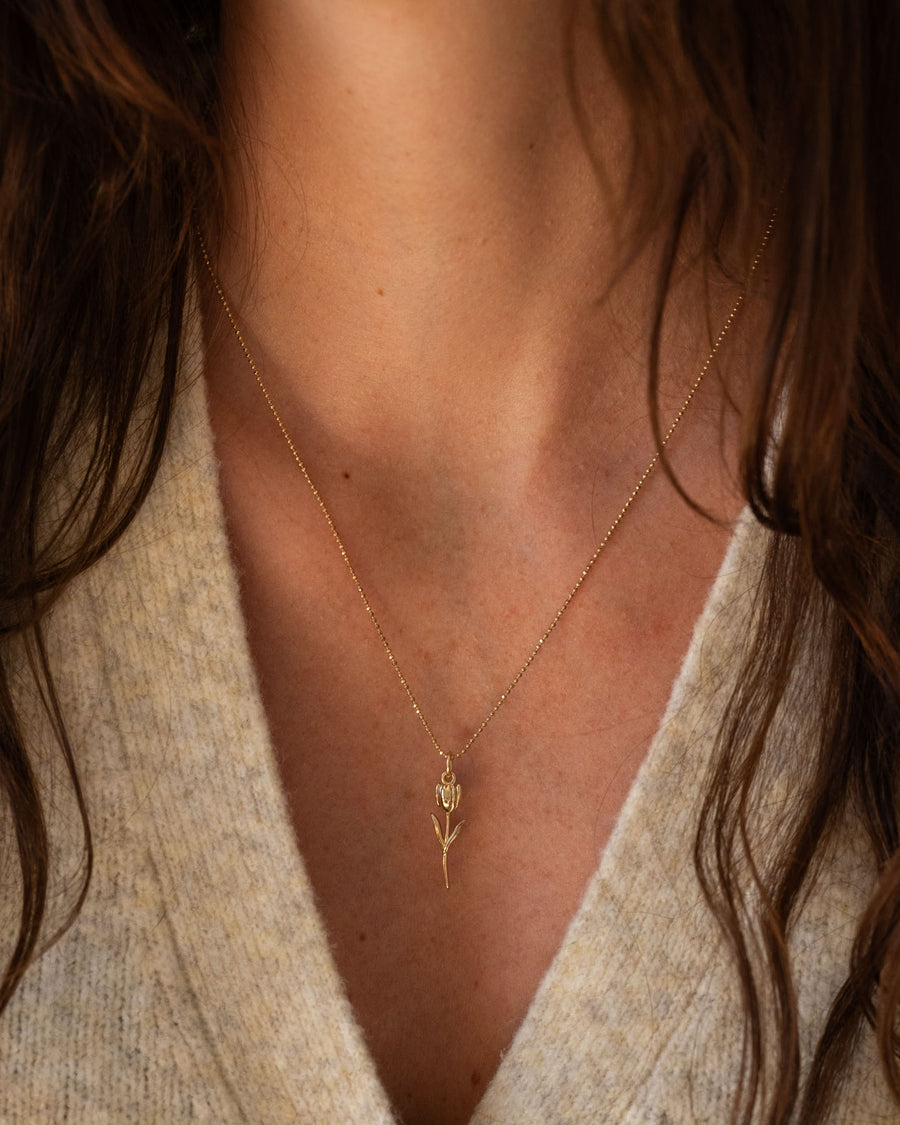 Tulip Charm Necklace