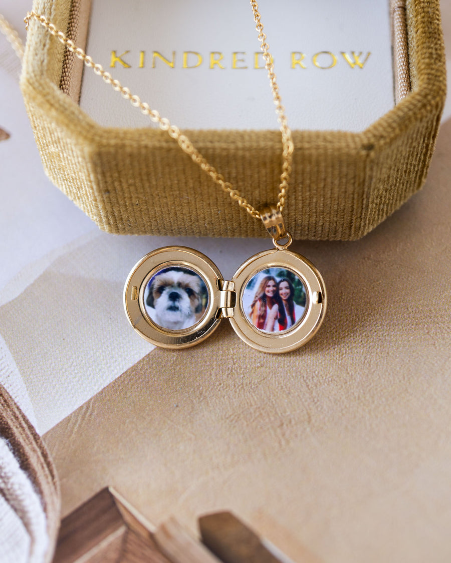 Paws Round Locket