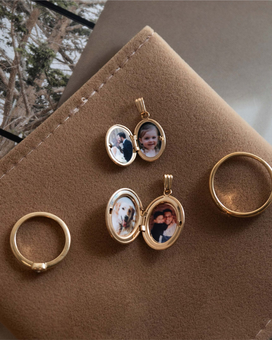 Dandelion Oval Locket Charm