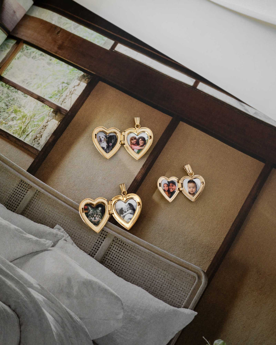 Heart photo locket