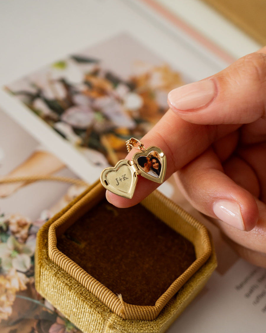 Bow Heart Locket