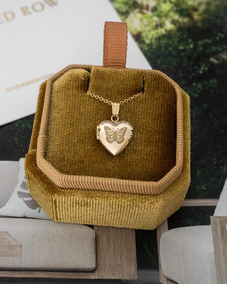 Butterfly Heart Locket