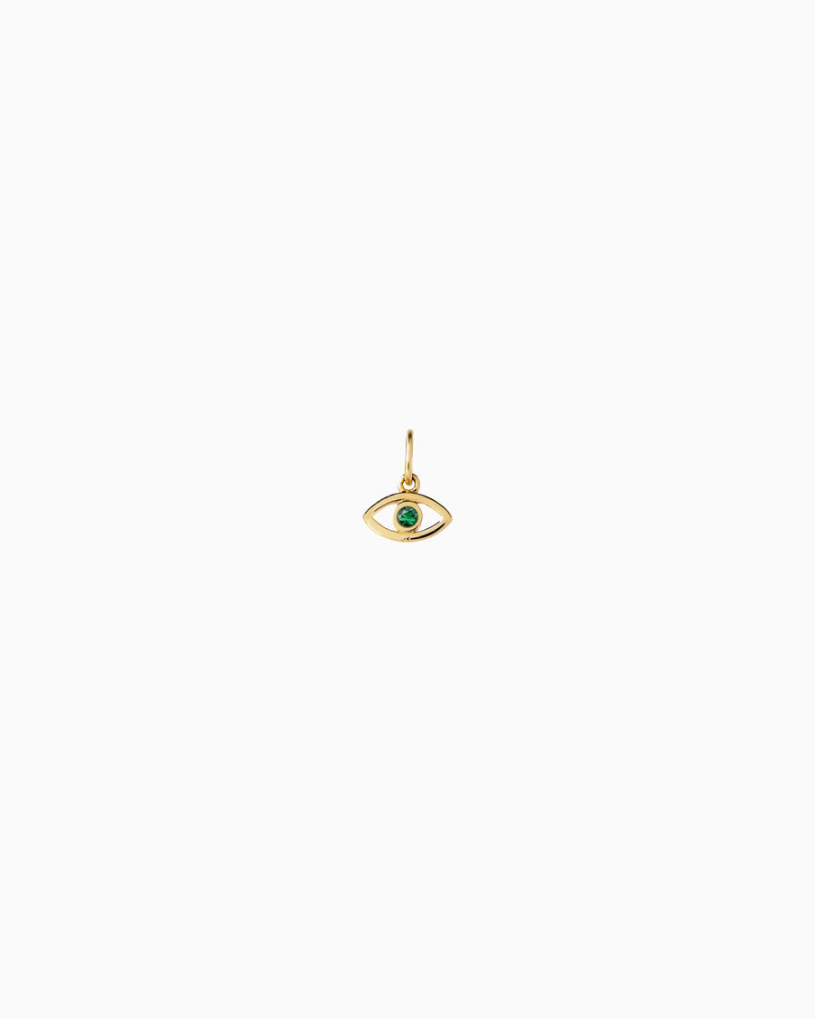 Evil Eye Emerald Charm