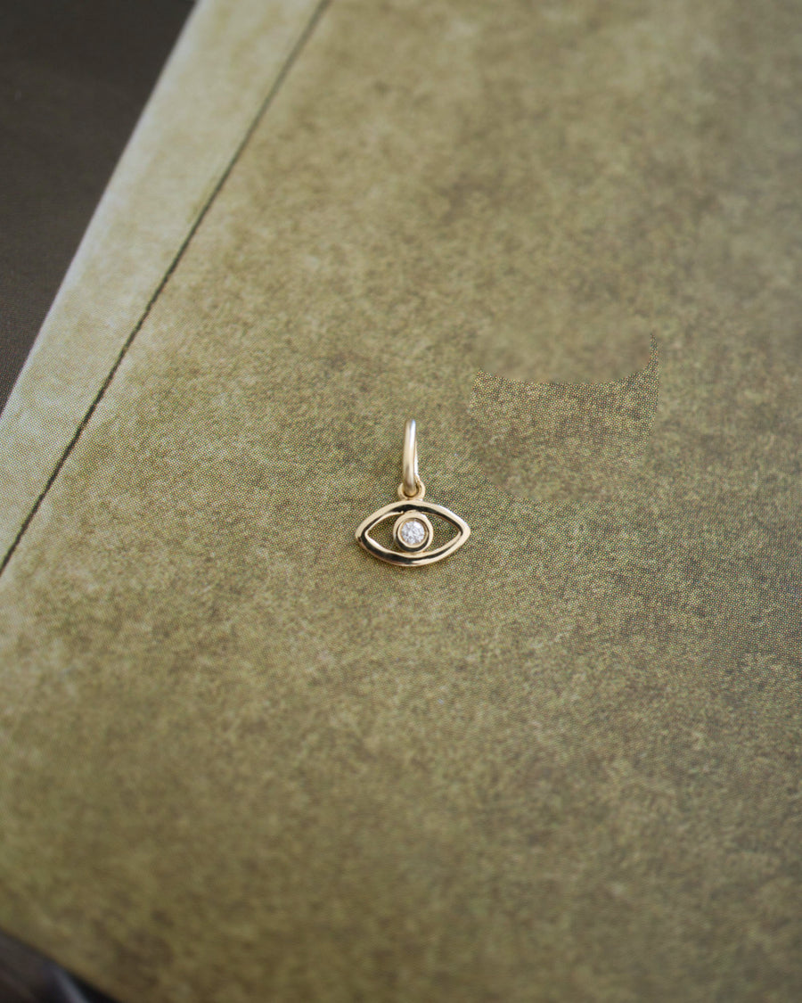 Evil Eye Diamond Charm