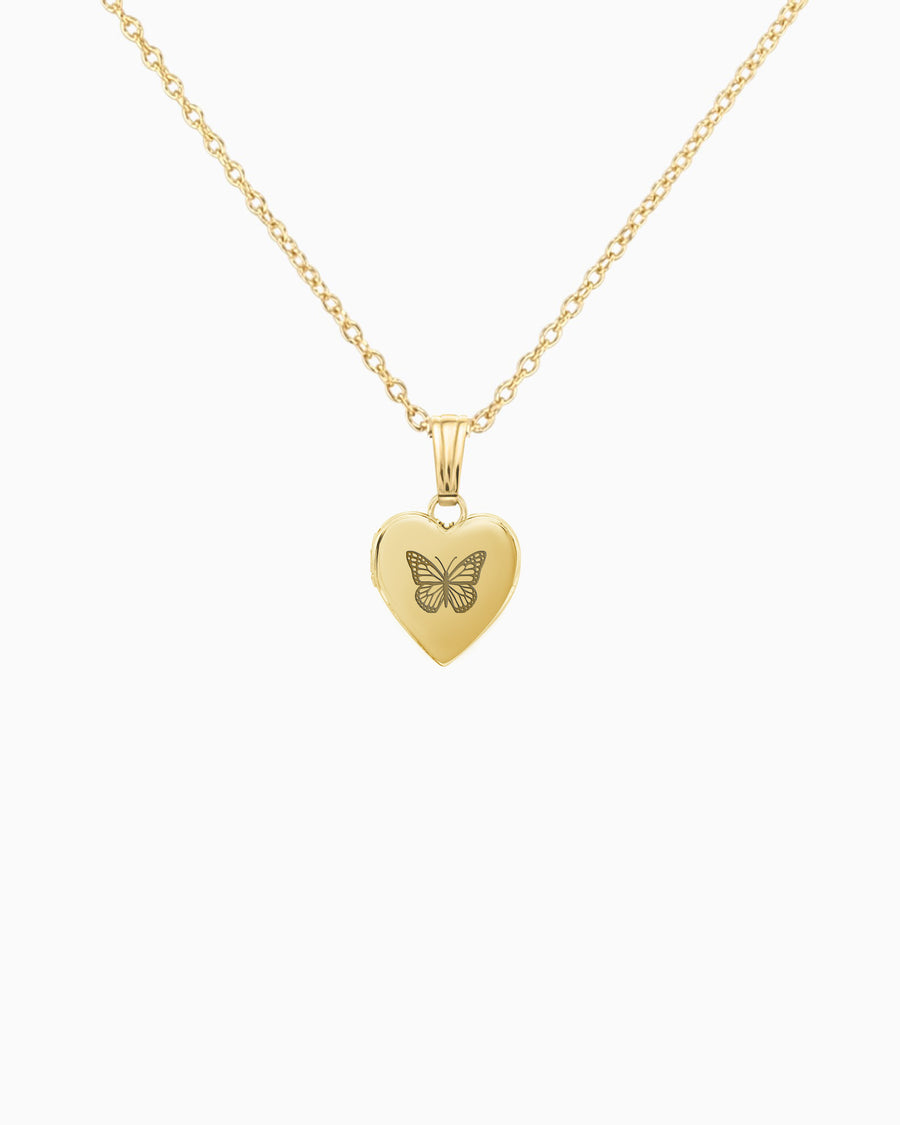 Butterfly Heart Locket