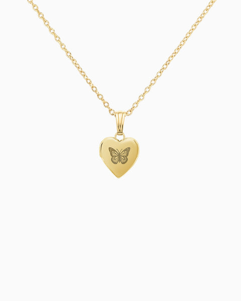 Butterfly Heart Locket – Kindred Row