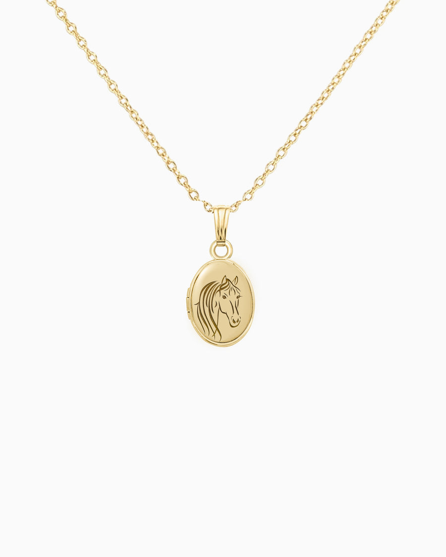 Horse Oval Locket