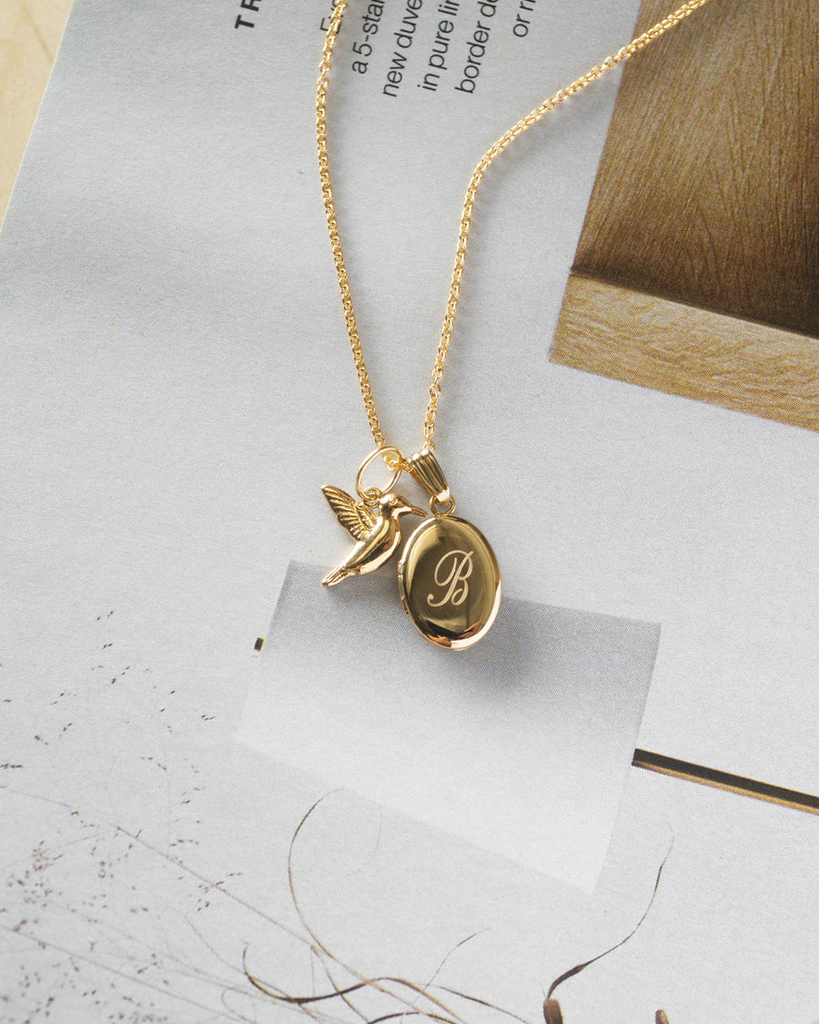 Oval Locket Charm