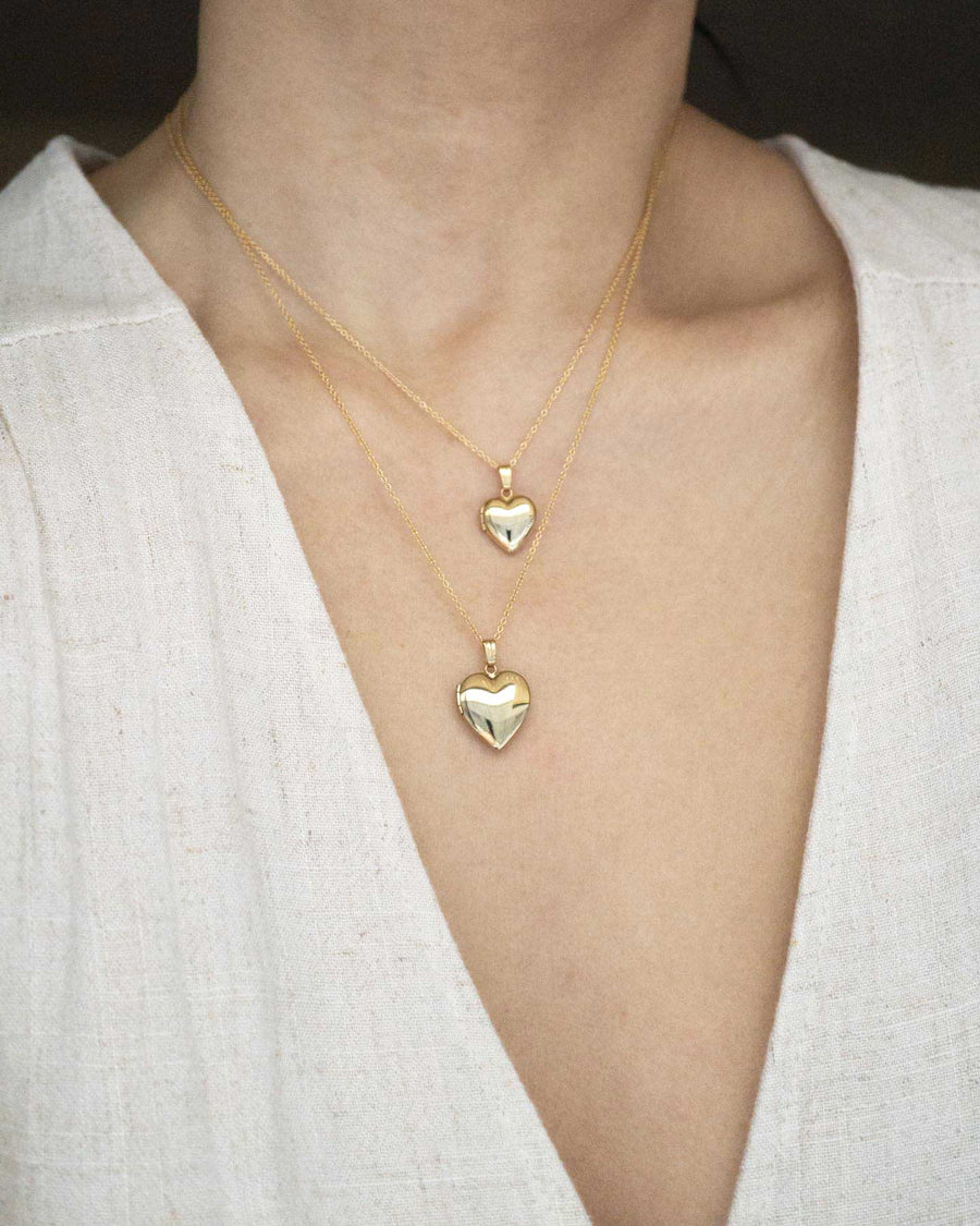 Child 14K Gold Filled Heart Locket Necklace