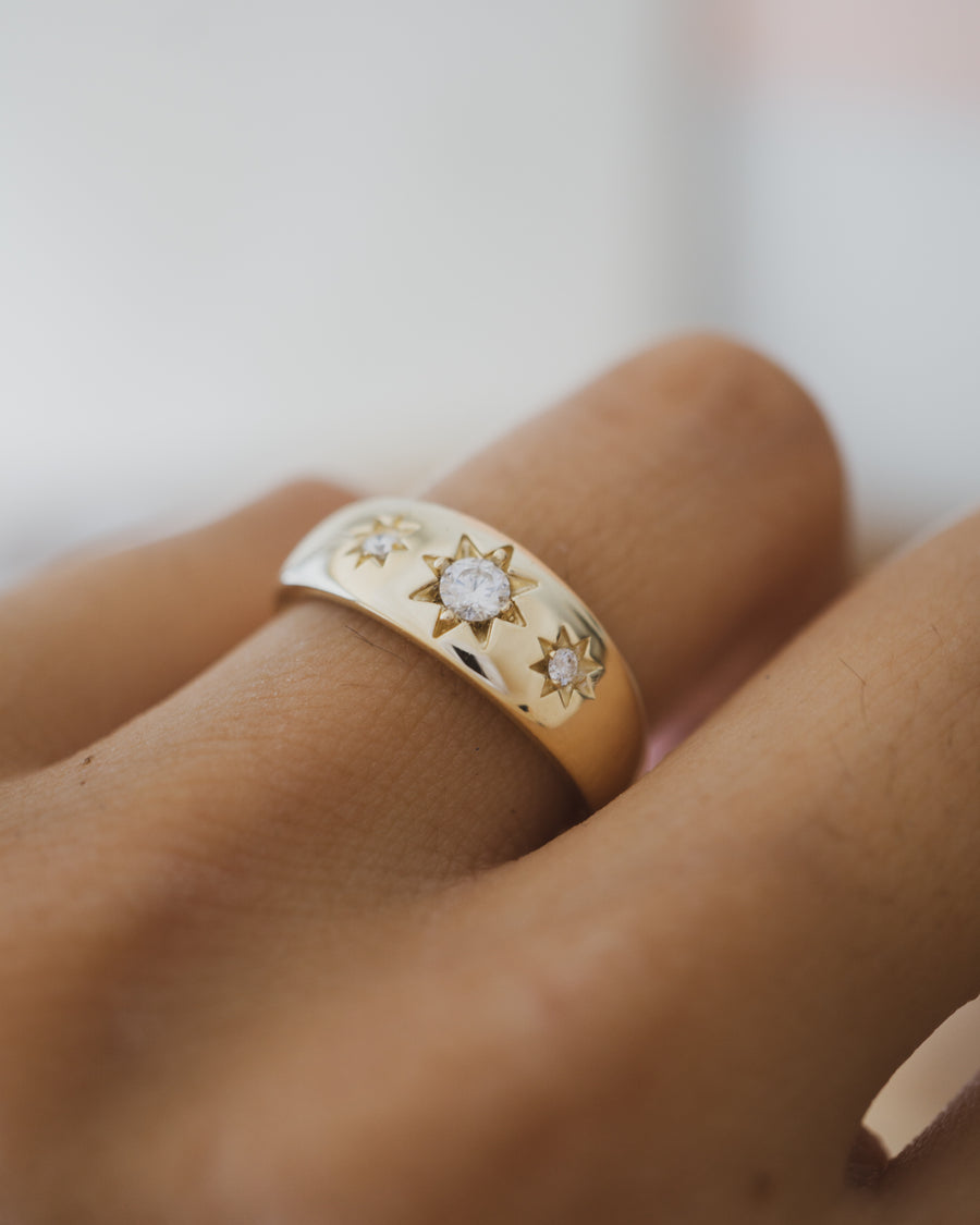 wedding band, diamond band, dome band, dome ring, diamond dome ringStarburst ring, gypsy ring, vintage gold ring